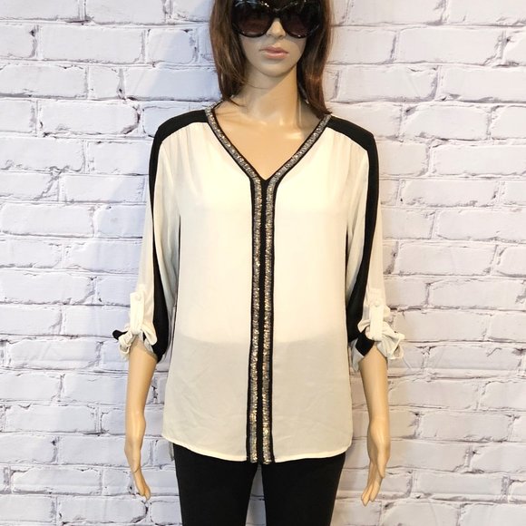 ROMEO & JULIET COUTURE, long sleeve blouse, Size: medium - Picture 4 of 11